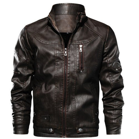 Version type Placket: zipper Leather jacket