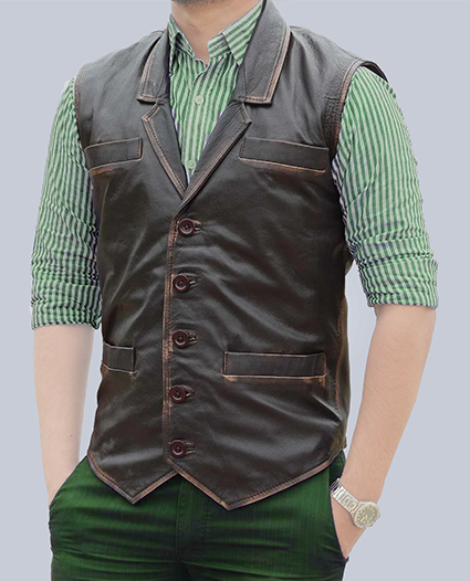 Stylish Hell on Wheels Leather vest